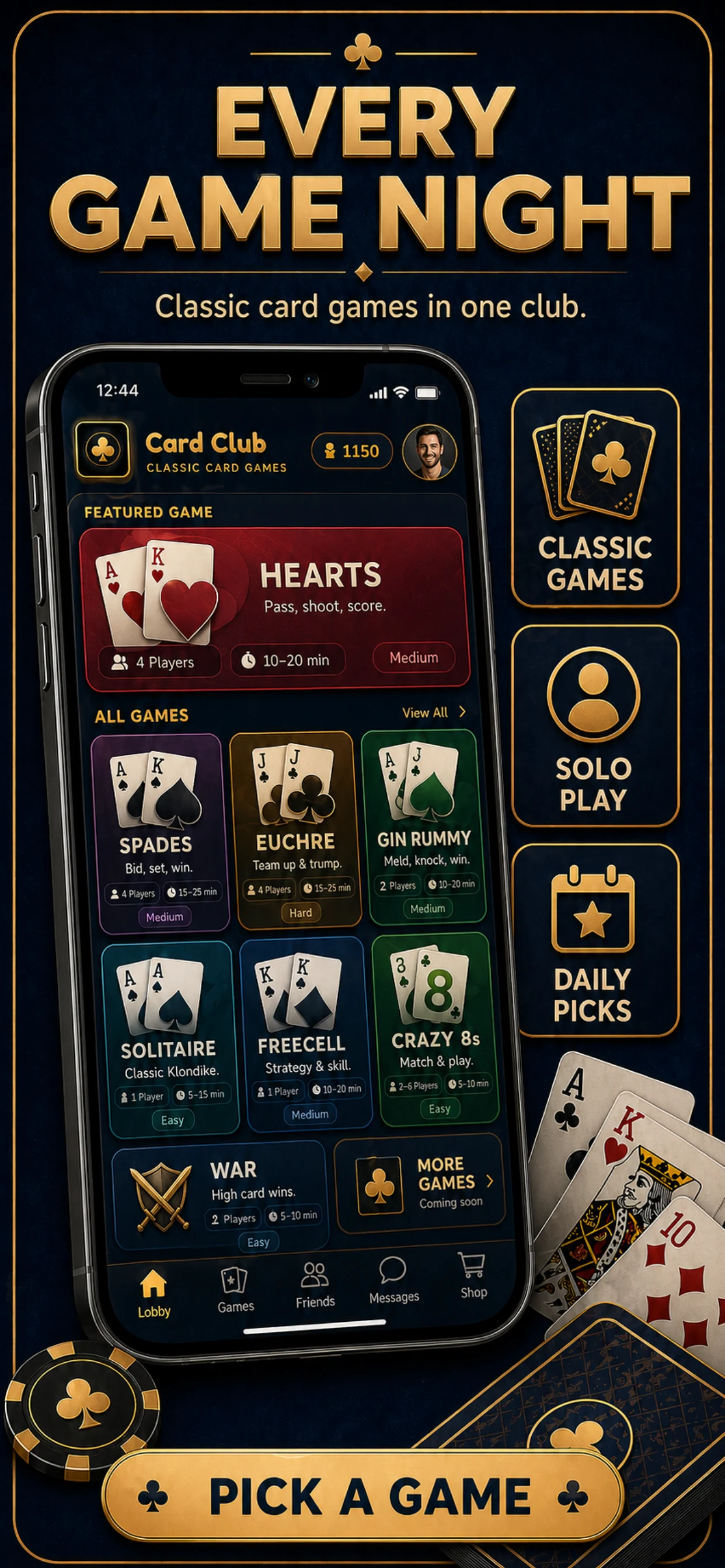 Card Club - Classic Card Games screenshot